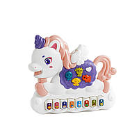 Игровой набор Jialegu Toys Пианино единорог 27,5 х 5,5 х 21,5 см Разноцветный (122435) GL, код: 7758053