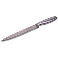 Нож для мяса лезвие 20 см рукоятка 13 см из нержавеющей стали с полой ручкой Kamille-5141 GL, код: 6600037