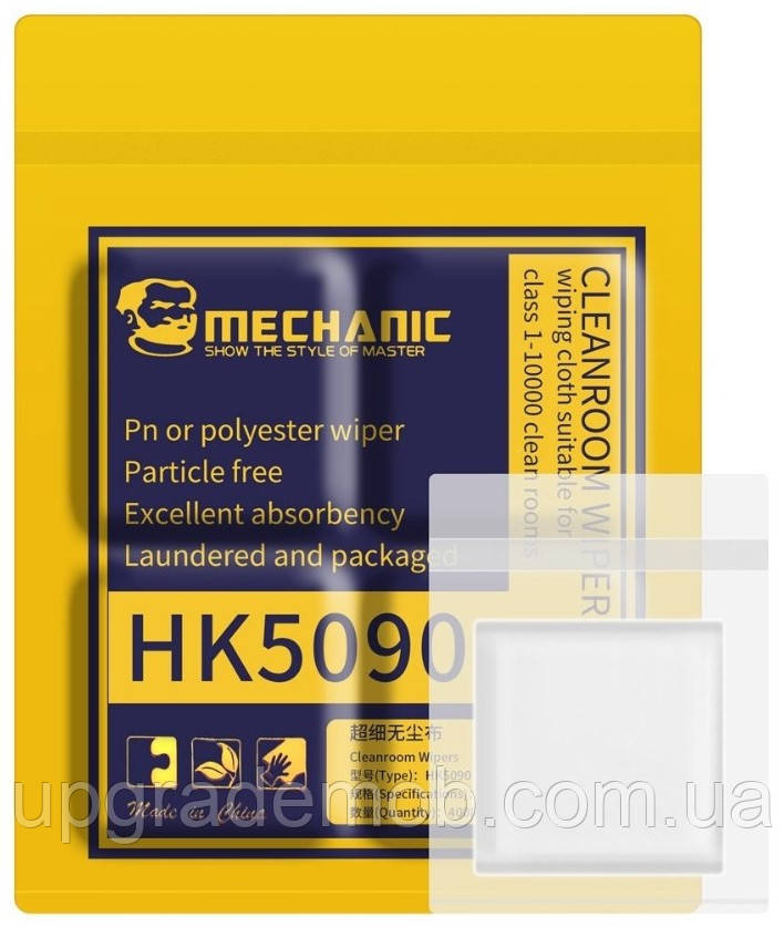 Серветка антистатична з мікрофібри Mechanic HK5090 упаковка 10000 x 100 мм.