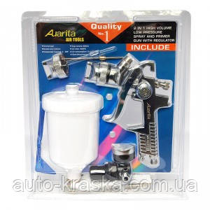 "Три в одному".Краскопульт Н827К Auarita 1.4(1.3)+1.7 мм із регулюванням тиску., фото 1