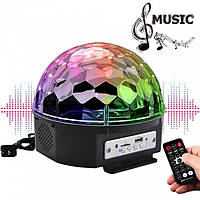 Светодиодный проектор диско шар с led для вечеринок music ball, большой диско шар LED с флешкой mp3 Roven