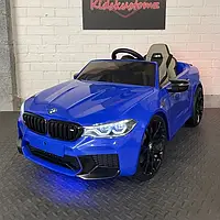 Детский электромобиль BMW M5 Competition (синий цвет) с пультом дистанционного управления 2,4G