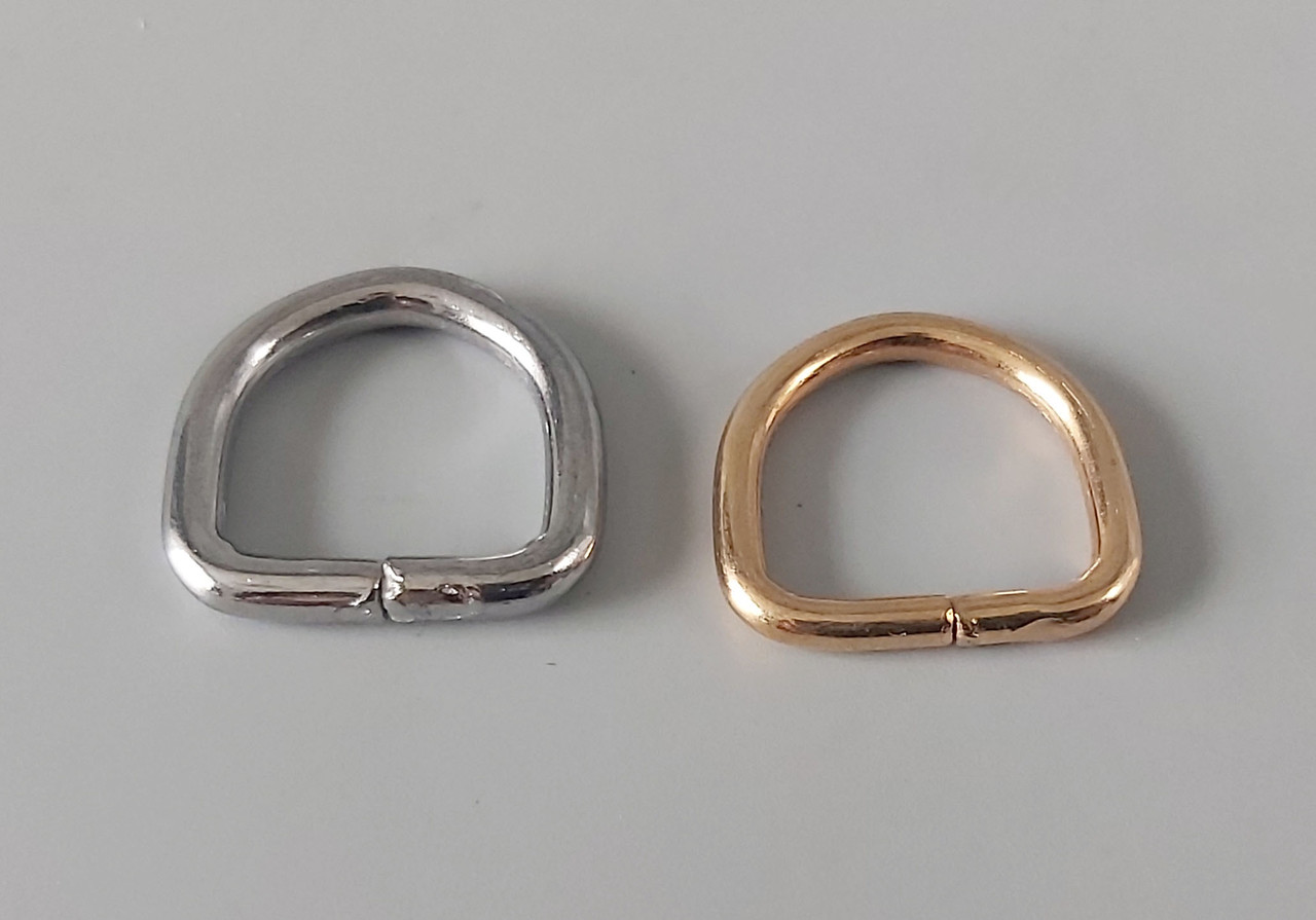 Металеве півкільце D для сумки 2,2х2,2 см/1шт