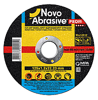 Круг отрезной для металла NovoAbrasive Profi 125x2,5x22,23 100 шт GL, код: 8413718