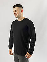 Мужская футболка с длинным рукавом M черный Figo ЦБ-00227208 GL, код: 8430859