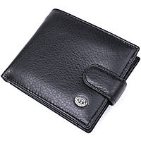 Мужской кожаный купюрник ST Leather 18308 (ST104) Черный ld