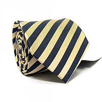 Краватка Чоловіча Оливкова-Синій В Смужка Gin-2502 GL, код: 187776