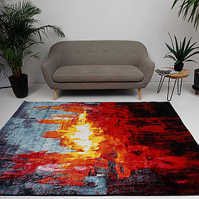 Килимок AMORE 9261A 0,8Х1,5 Синій прямокутник