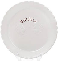 Блюдо Bona сервировочное Ceramic Тоскана Family DELICIOUS диаметр 28см с объемным рисунком DP IB, код: 7426498