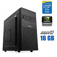 Игровой ПК Vinga CS112B MT NEW/ Xeon E3-1240 v3/ 16 GB RAM/ 256 GB SSD/ Quadro P400 2GB