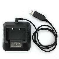 Зарядное устройство Baofeng CH5 USB для радиостанции Baofeng UV-5R стакан адаптер USB IB, код: 7668452