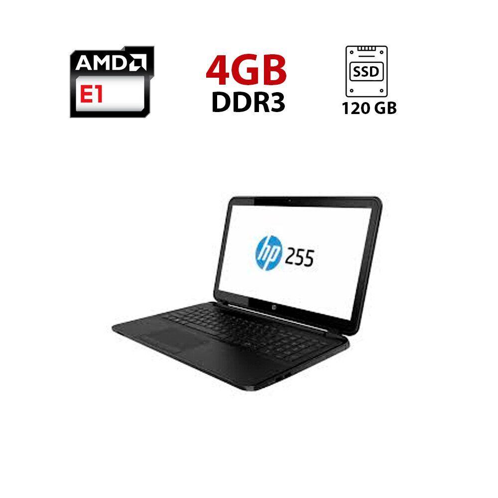 Ноутбук HP 255/ 15.6" (1366x768)/ AMD E1-1500/ 4 GB RAM/ 120 GB SSD/ Radeon HD 7310