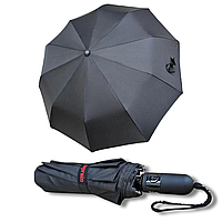 Мужской зонт Toprain - с функцией полуавтоматического открытия, классический черный дизайн