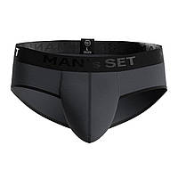 Мужские трусы слипы из хлопкаAnatomic Slips Black Series Графитовый MAN's SET L MN, код: 7006164