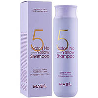 Шампунь против желтизны 5 Salon No Yellow Shampoo Masil 300 мл FG, код: 8145689