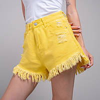 Шорты женские джинсовые 200480 р.M Fashion Желтый GL, код: 8346744
