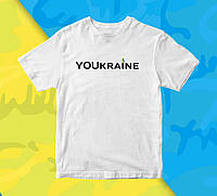 Футболка белая YOUkraine Ты Украина Push IT XL MN, код: 8056587