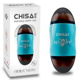 Мастурбатор для чоловіків Chisa Happy Cup Mouth Ass Masturbator IB, код: 7837668