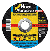 Круг отрезной для металла NovoAbrasive Profi 125x2,5x22,23 100 шт IB, код: 8413718