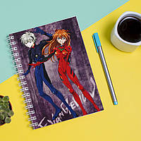 Скетчбук Sketchbook блокнот для рисования с принтом Neon Genesis Evangelion Евангелион нового MN, код: 8301575