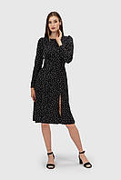 Платье с узором женское OnMe CTM WTC02307 XS Черно-белый (2000989960232) GL, код: 8413888