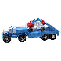 Игровой набор Автовоз белый+синий Максимус (5162) ZK, код: 8408183