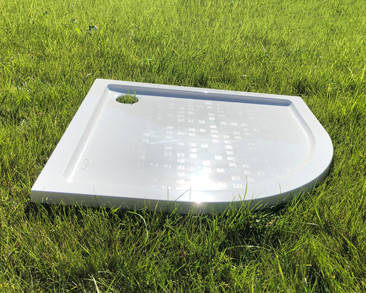 Душевой поддон «Жасмин» 1000/R550 Білий А100 глянець, фото 1