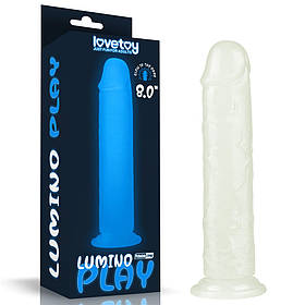 Світний фаллоїмітатор на присоску Lovetoy Lumino Play Dildo 8.0 IB, код: 7723225