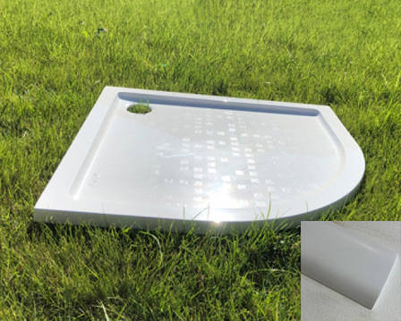 Душовий піддон «Жасмін» 900/R550 Білий А100М МАТ, фото 1