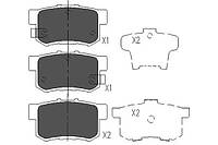 Колодки задние тормозные Accord/Civic/CR-V/FR-V 90-, KAVO PARTS (KBP2009)