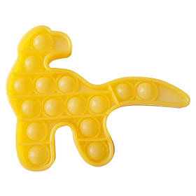 Іграшка-антистрес Pop It Люмінесцентний Жовтий Динозавр IB, код: 6691376