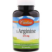 Аргинин Carlson Labs L-Arginine 675 mg 90 Caps CAR-06731 MN, код: 7517593