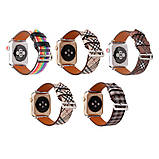 Ремінець Leather Skew Lattice Series — Apple Watch 42 mm | 44 mm | 45 mm | 49 mm — Colorful, фото 2