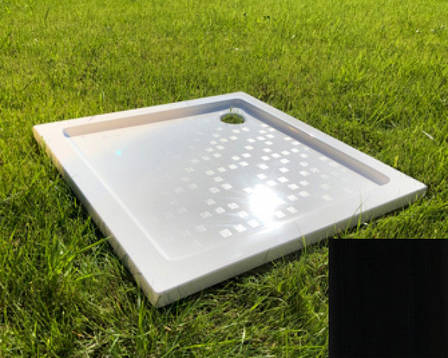 Душевой поддон «Лаура» 800 Чорний А200 глянець, фото 1