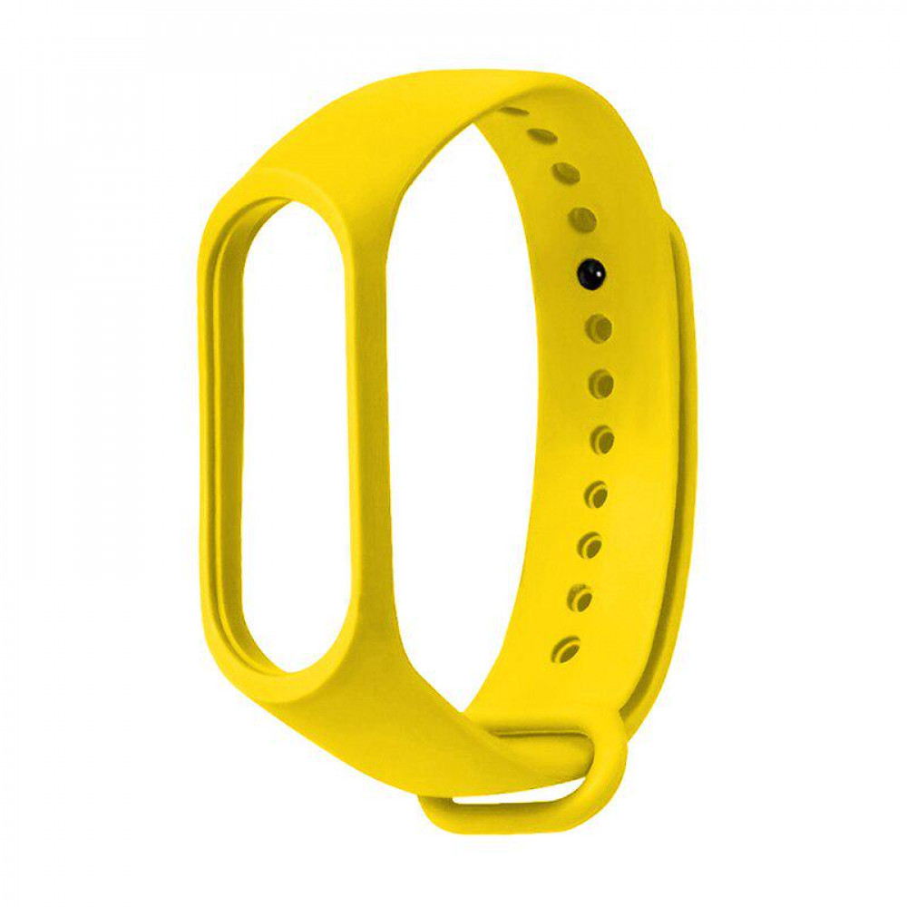 Ремінець Silicone Sport Band Xiaomi Mi Band 5 6 7 — Yellow, фото 1
