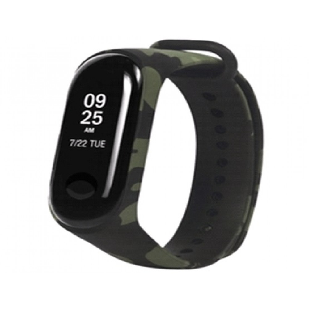 Ремінець Silicone Xiaomi Mi Band 3 ; 4 Khaki — Green, фото 1