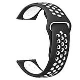 Ремінець Sport Nike Універсальний 20 mm — Black & Yellow, фото 2