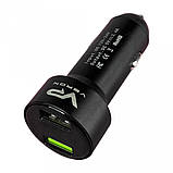 Car Charger 2.4A 2U Veron C-604A with LCD Long, фото 5