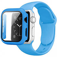 Ремінець Silicon & Glass Apple Watch 41 mm — Blue