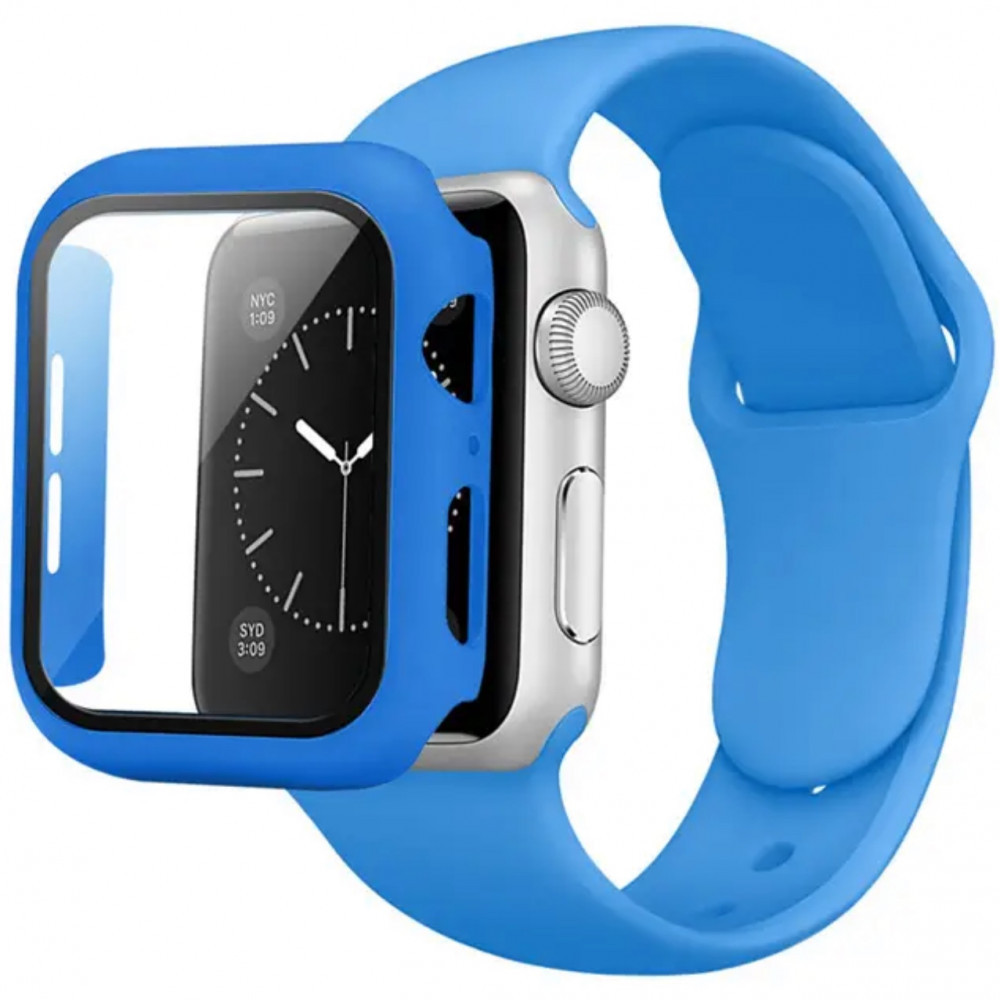 Ремінець Silicon & Glass Apple Watch 45 mm — Pink Sand