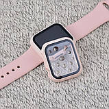 Ремінець Silicon & Glass Apple Watch 38 mm 40mm — Rose Red, фото 7