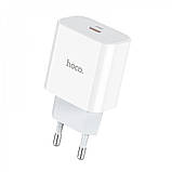 Home Charger 30W PD C to Lightning Cable (1m) Hoco C76A Pro — White, фото 3