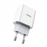 Home Charger 30W PD C to Lightning Cable (1m) Hoco C76A Pro — White, фото 5