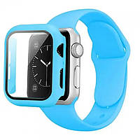 Ремінець Silicon & Glass Apple Watch 42 mm — Blue