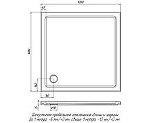 Душевой поддон «Лаура» 1000 Чорний А200М МАТ, фото 3