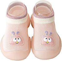 Шкарпетки-тапочки для малюків з нековзною підошвою 2Life 20 21 12,5 см Рожевий (vol-10160) ZK, код: 7813491