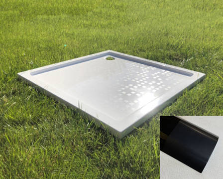 Душевой поддон «Лаура» 1000 Чорний А200М МАТ, фото 1