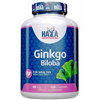 Гинкго Билоба Haya Labs Ginkgo Biloba 60 mg 120 Caps GL, код: 8260810