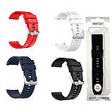 Ремінець Silicone Original — Універсальний 22 mm — Dark Blue, фото 2