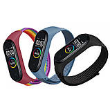 Ремінець Nylon Xiaomi Mi Band 5 6 7 — Orange, фото 2